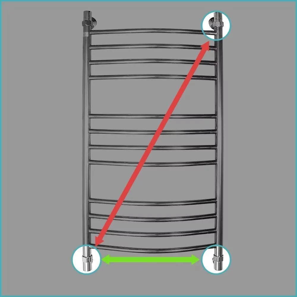 Полотенцесушитель водяной Energy Prestige 1000x500 хром