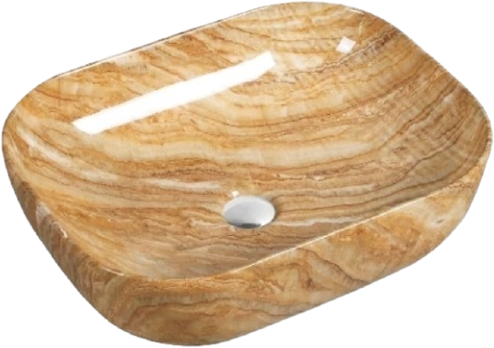 Раковина SantiLine SL-7025 накладная, мрамор