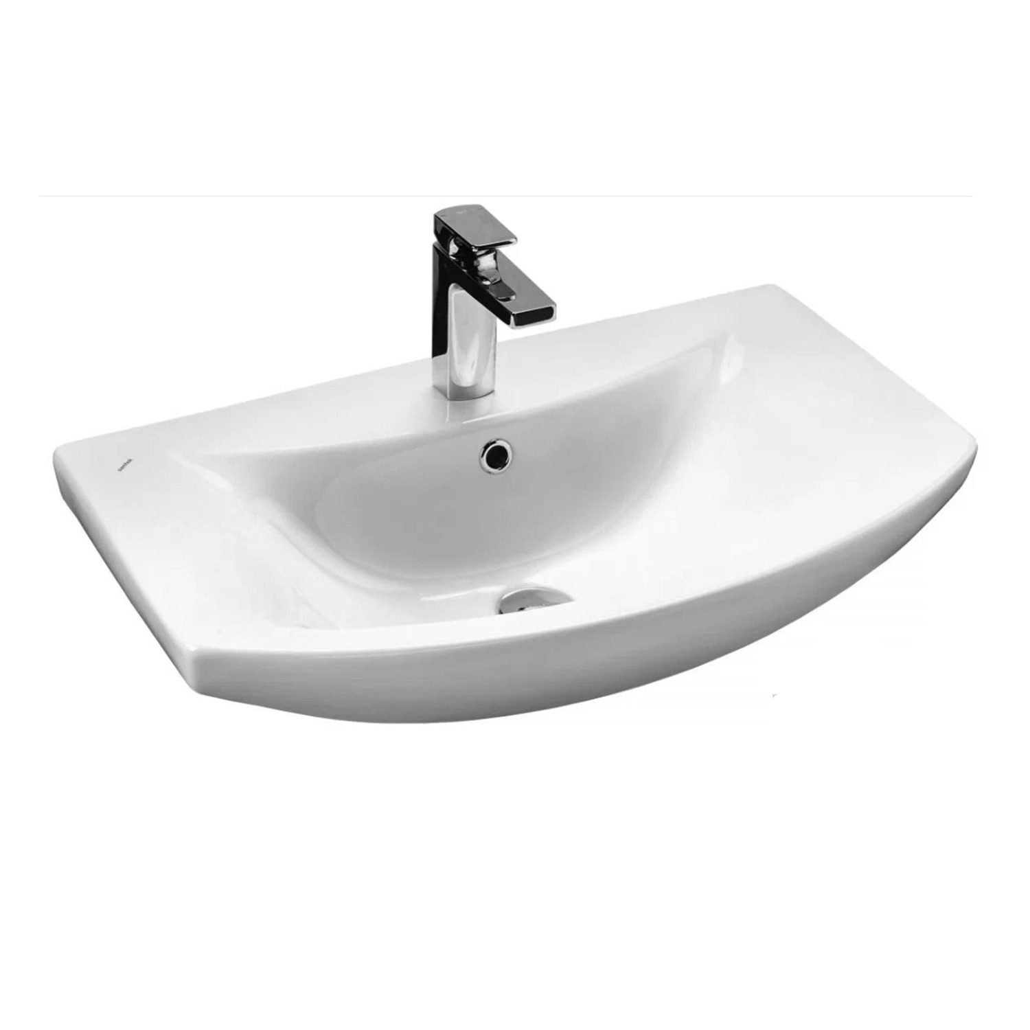 Мебель для ванной Асб-мебель Альпина 70 комплект, напольный, белый/дуб золотой