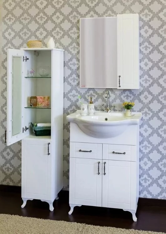 Пенал Sanflor Глория 30 L напольный, белый матовый