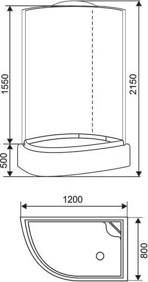 Душевая кабина Arcus AS-109R 120x80