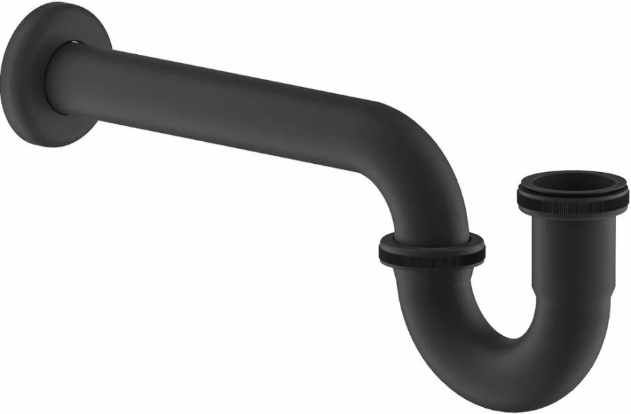 Сифон для раковины Timo 961/03L чёрный матовый