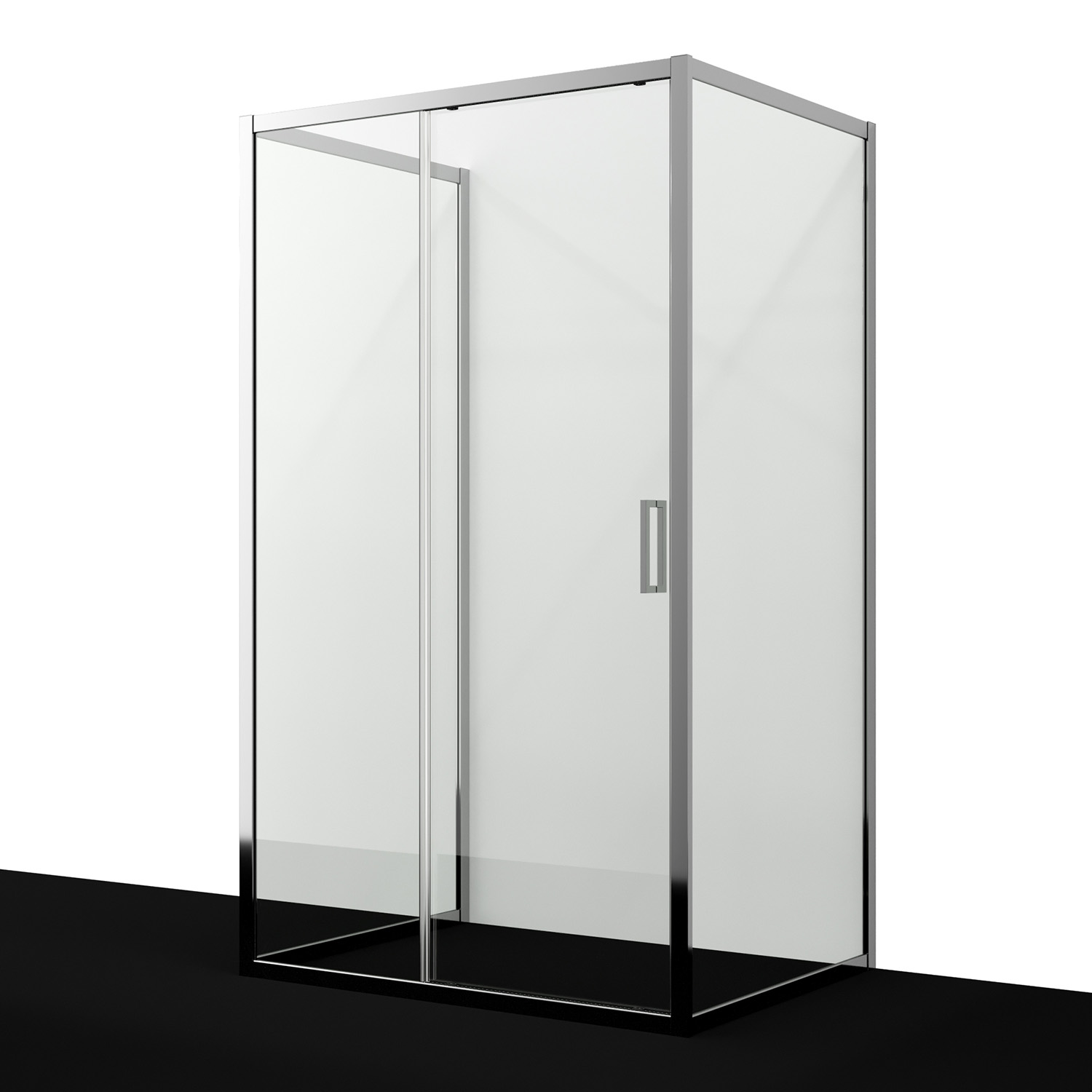 Душевой уголок WasserKraft Main 41S21 120х90 прямоугольный, без поддона, прозрачное стекло, серебристый