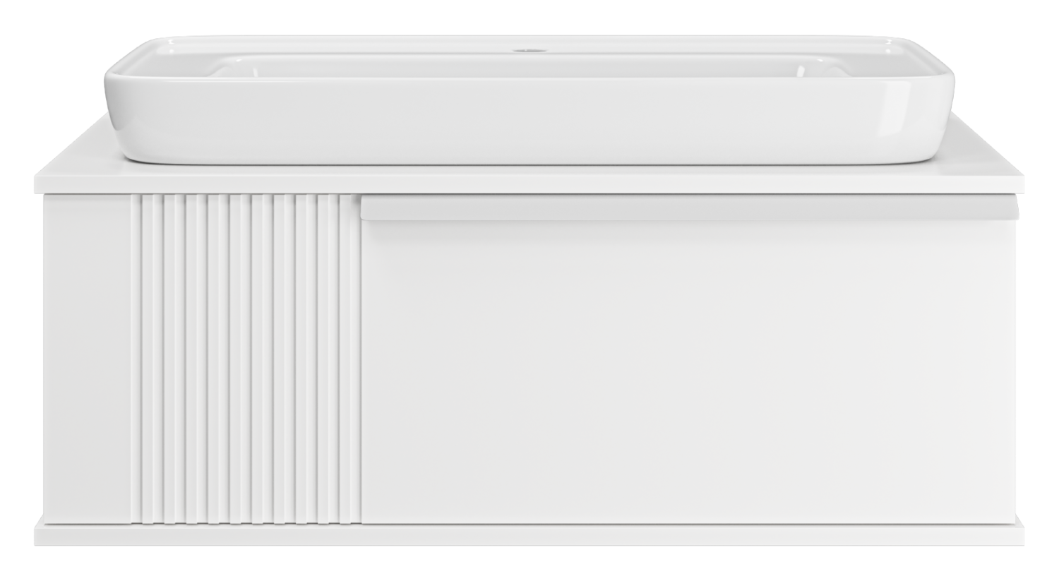 Тумба с раковиной Brevita Savoy 90 подвесная, белый