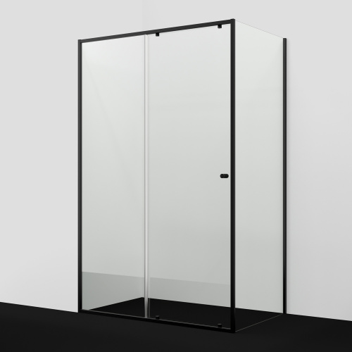 Душевой уголок WasserKraft Dill 61S32 130х80 прямоугольный, без поддона, прозрачное стекло, черный