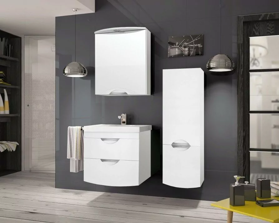 Пенал Style Line Жасмин-2 36 L/R Люкс, подвесной, белый от магазина Vanna-Vanna.ru!