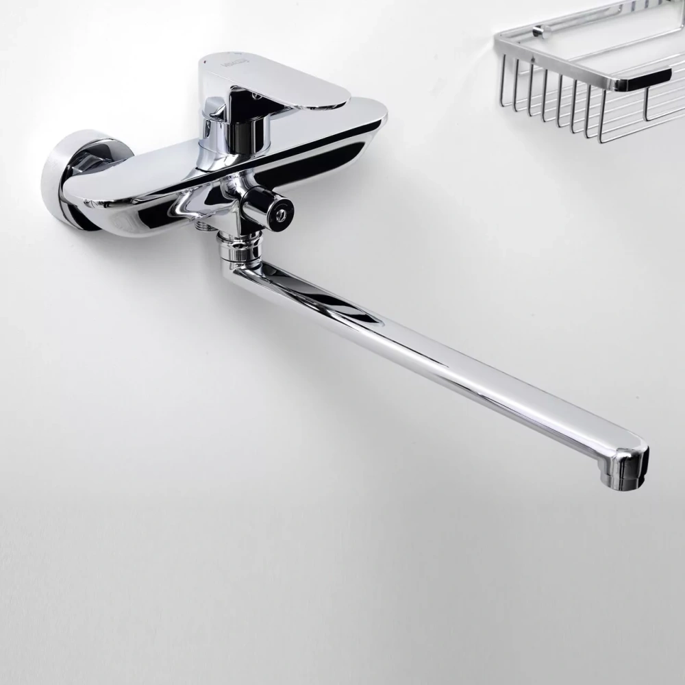 Смеситель для ванны WasserKraft Dinkel 5802L хром от магазина Vanna-Vanna.ru!