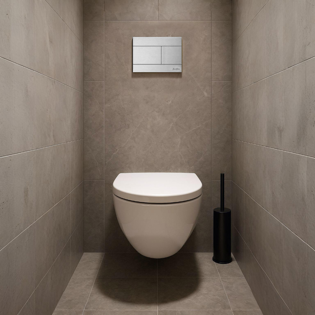 Кнопка смыва Iberica Blanca INOX-R, нержавеющая сталь, механическая, хром матовый