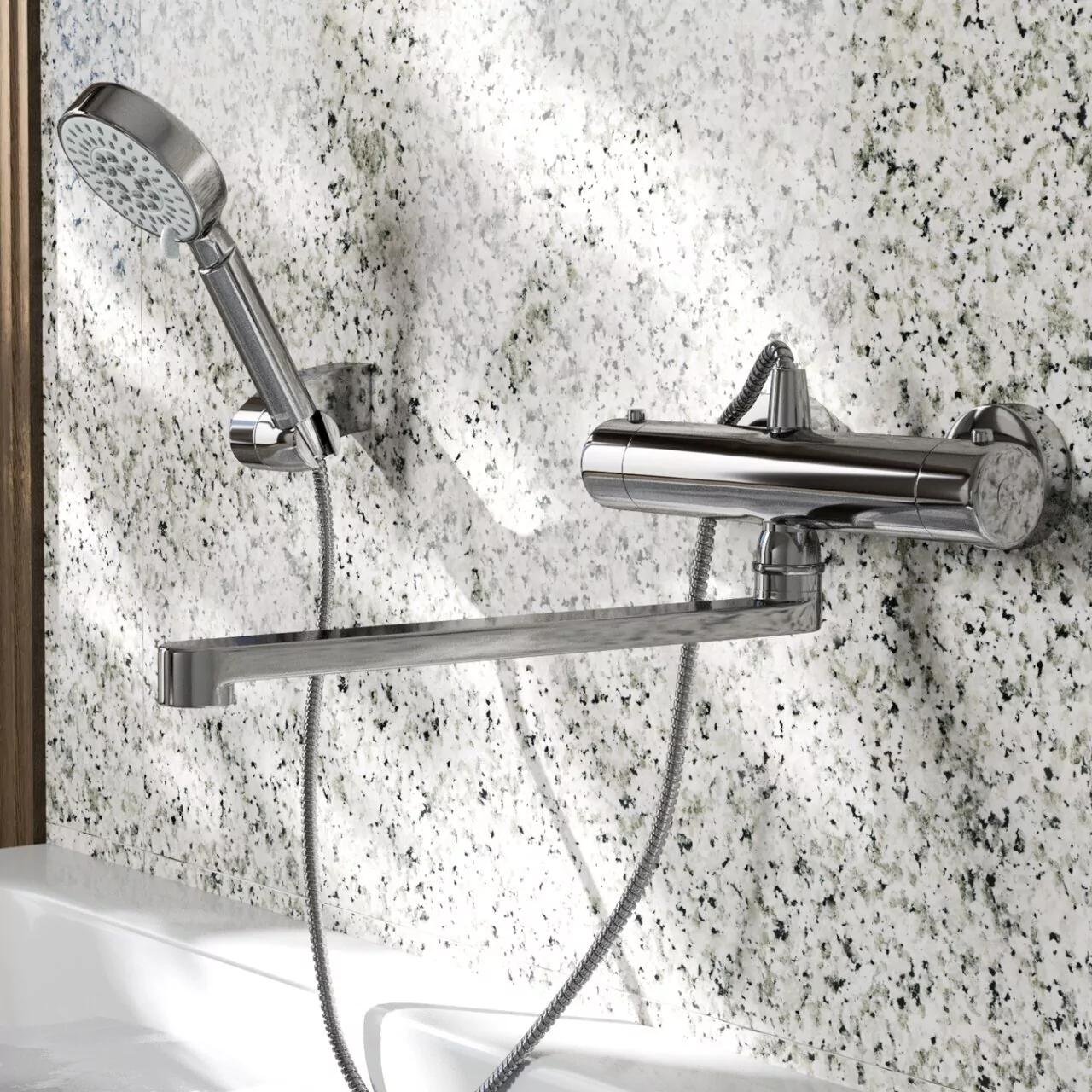 Смеситель для ванны WasserKraft Berkel 4822L с хром