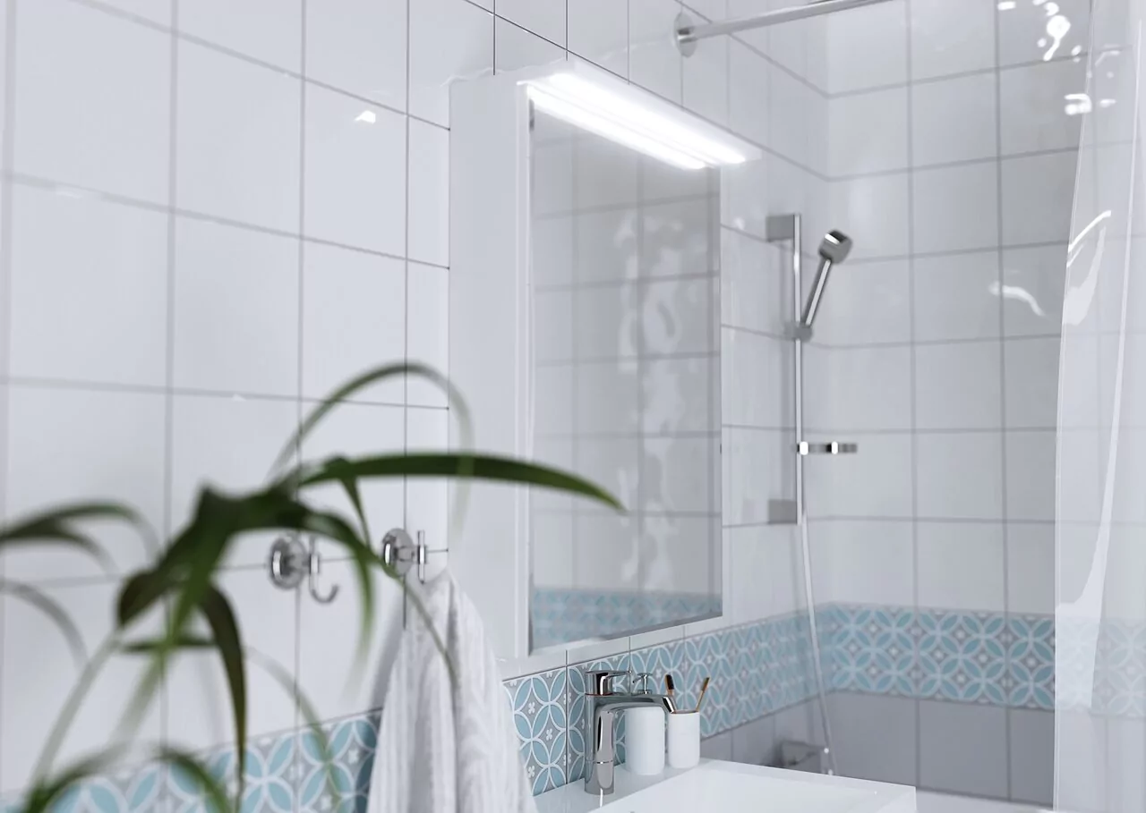 Зеркало-шкаф 1Marka Соната 60, свет, 1 дверь, белый