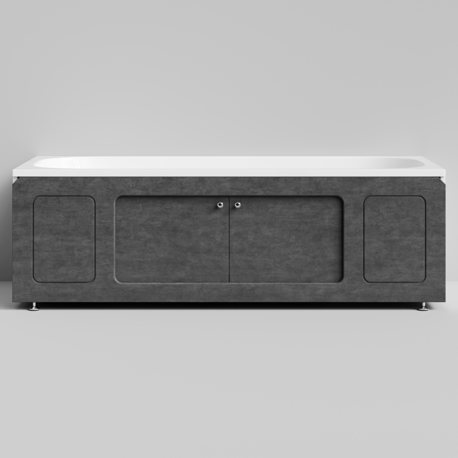 Экран под ванну Vod-ok Лидер 180 раздвижной Серый камень