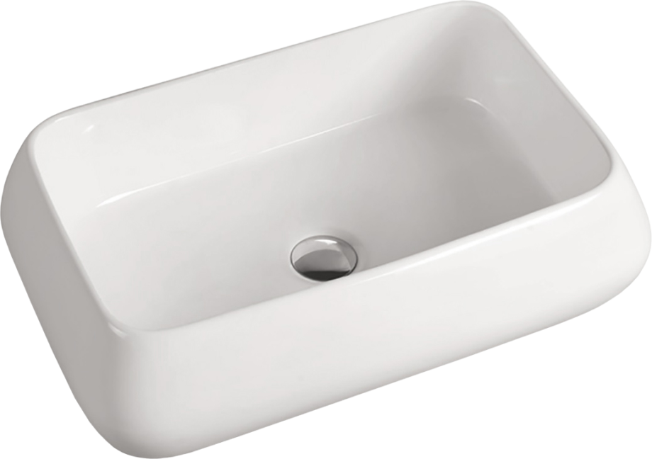 Раковина SantiLine SL-1061 накладная, белая