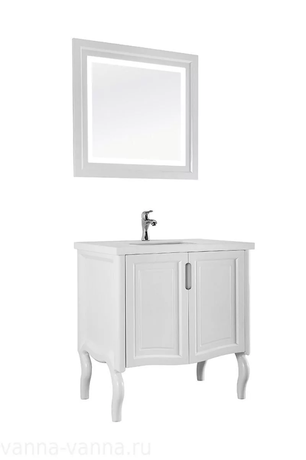 Мебель для ванной Vod-ok Elite Эльвира 80 двери, комплект, напольный, белый