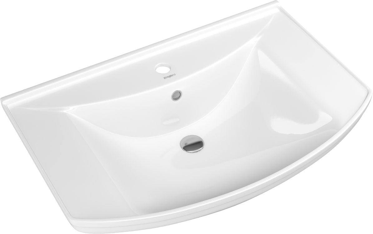 Тумба напольная SanStar Bianca 75 с раковиной Стиль 75, белая