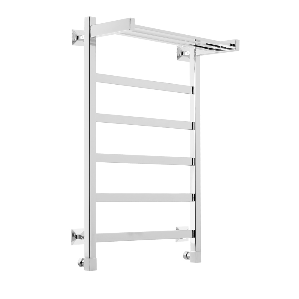 Полотенцесушитель водяной Domoterm Квадро Плюс с полкой П6 400х800 хром