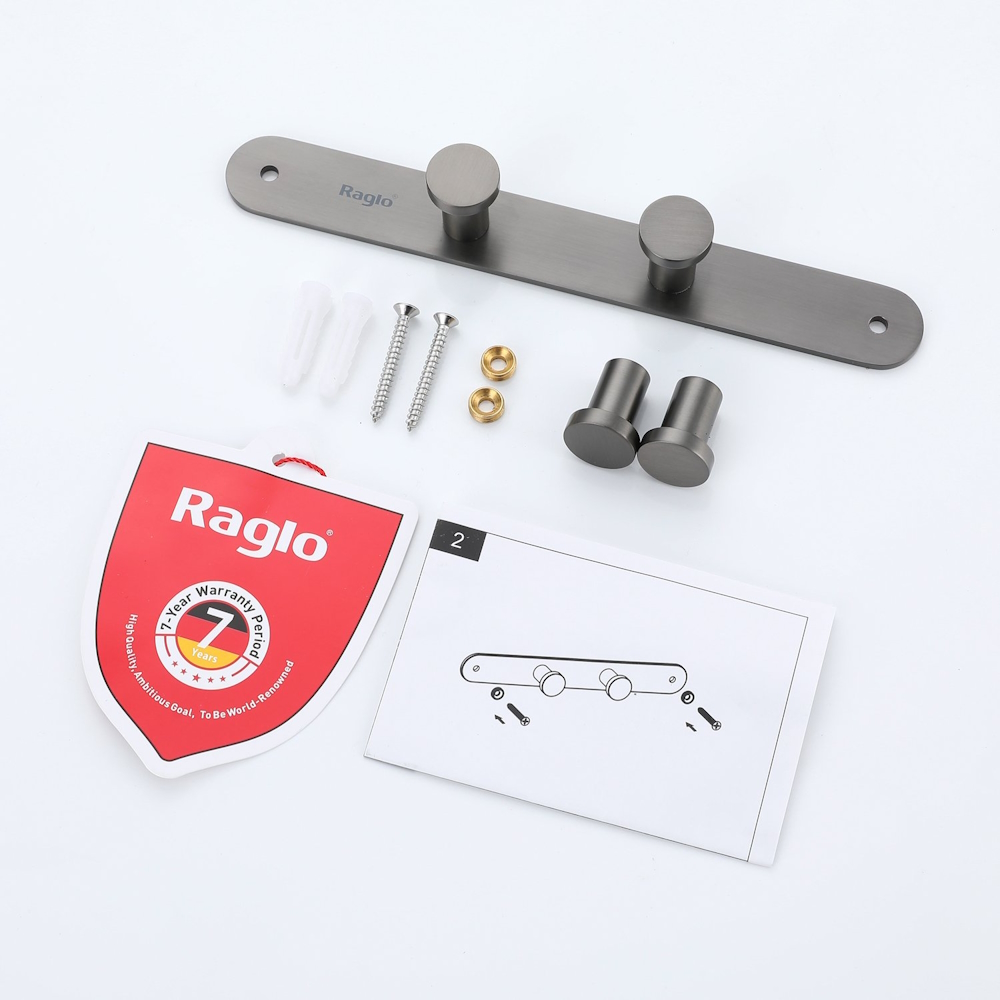 Крючок Raglo R300.054.09, графит от магазина Vanna-Vanna.ru!