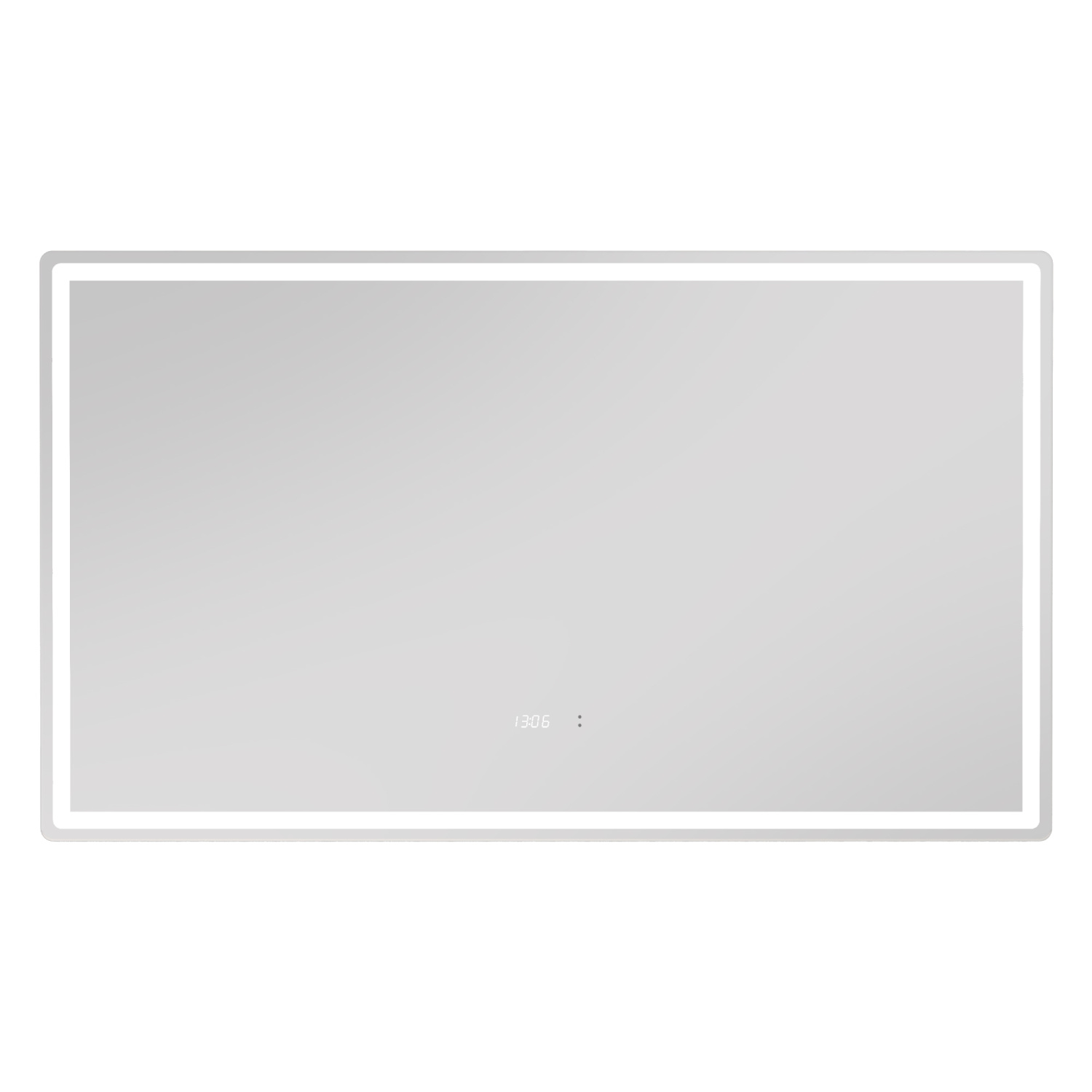 Зеркало Vigo Geometry Luxe 1200 свет, сенсор, часы, антизапотевание