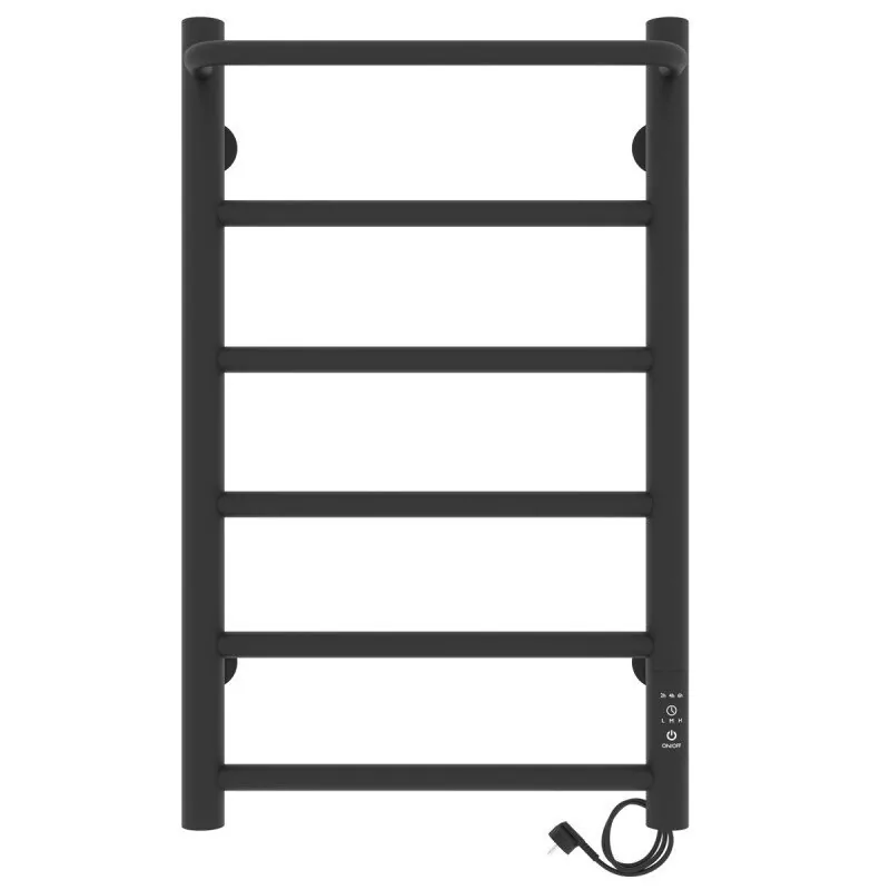 Полотенцесушитель электрический Laris Прайм ЧК 400х600 правый, черный матовый