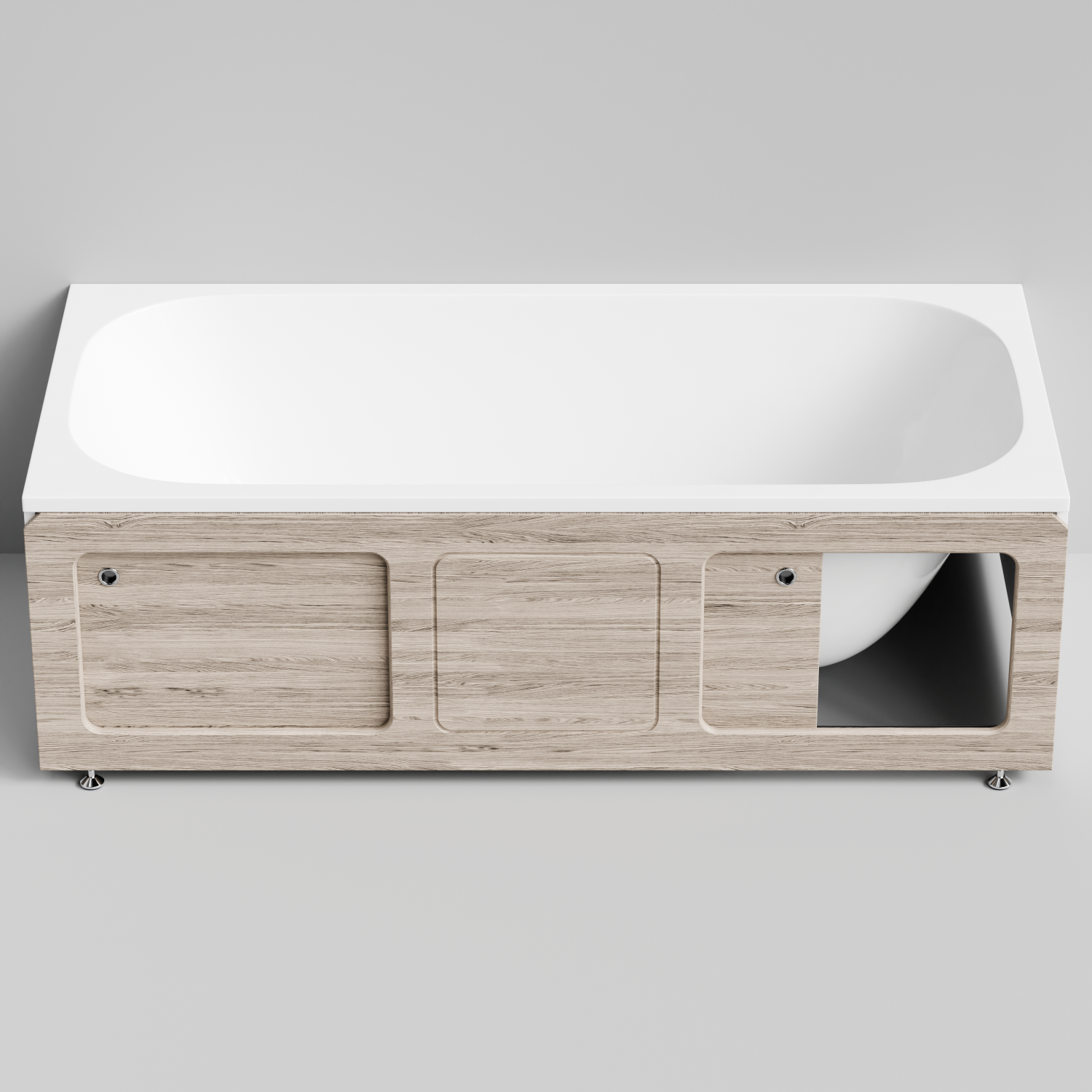 Экран под ванну Vod-ok Хит 180 раздвижной Дубослив ореховый светлый