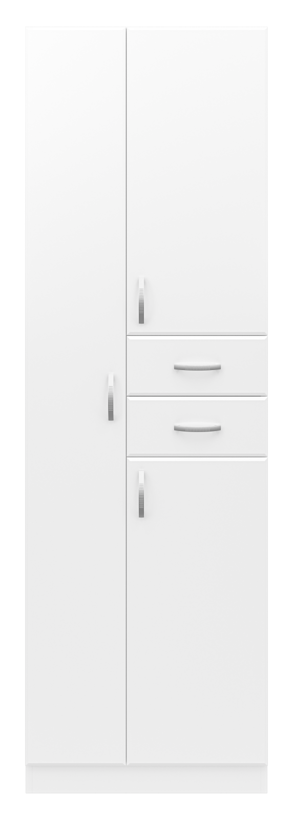 Пенал Misty Мисти 60 напольный, с бельевой корзиной, белый