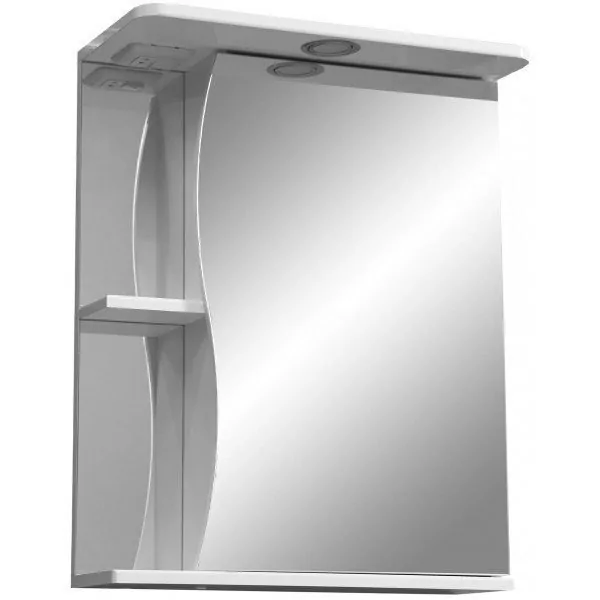 Зеркало-шкаф Stella Polar Волна Верея 60 R свет, белый
