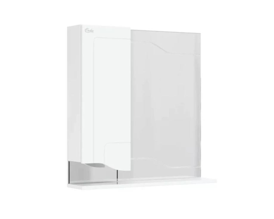 Зеркало со шкафчиком Onika Веронэлла 75.00 L белый