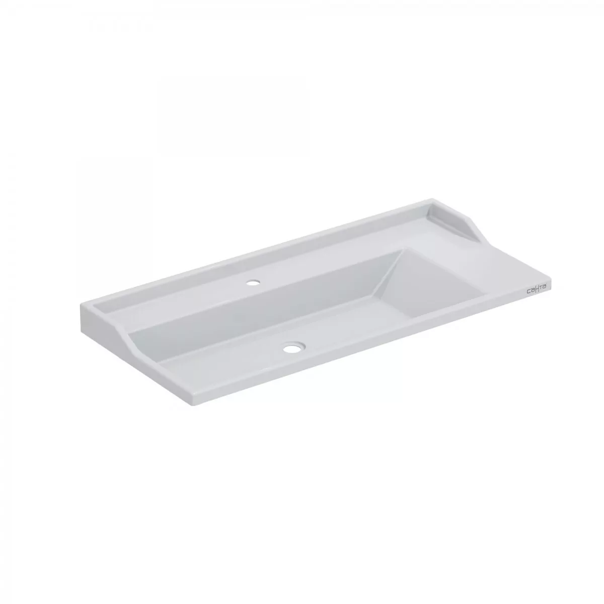 Тумба напольная Санта Омега 100 с раковиной Сириус 100, 3 ящика, белая