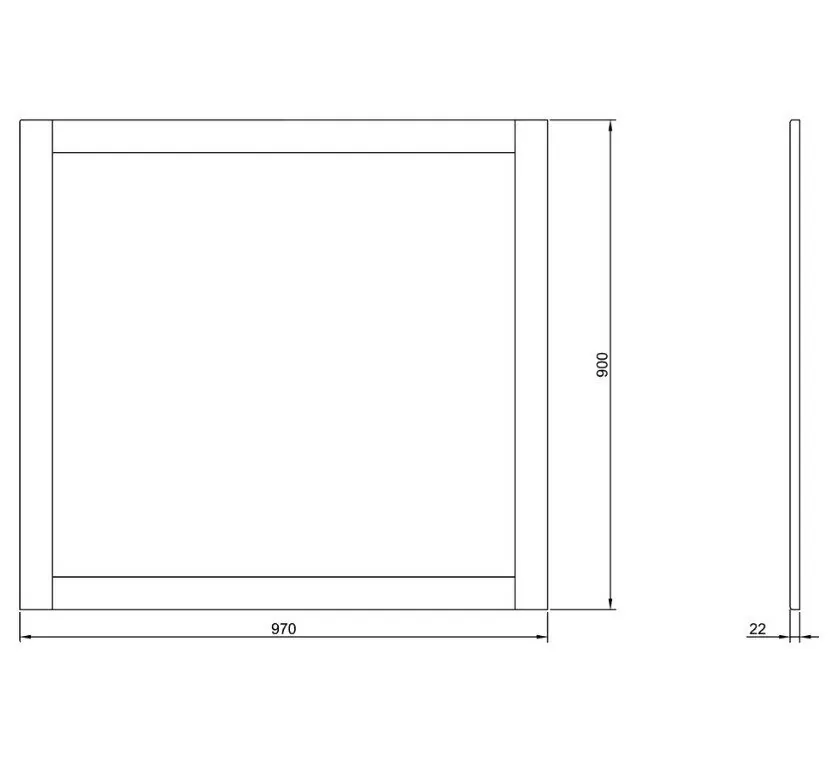 Зеркало ValenHouse Эйвори 105 серый