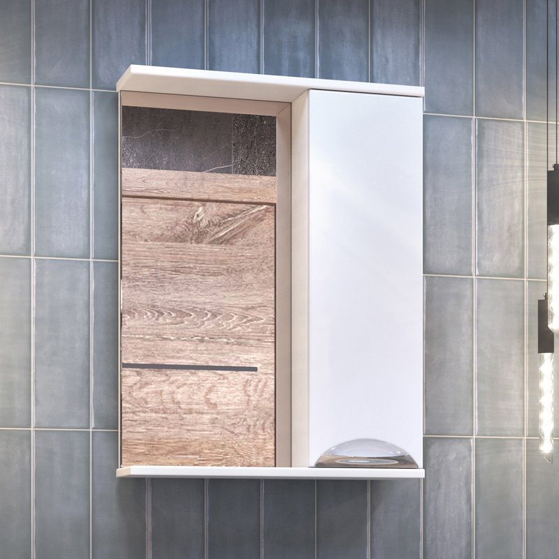 Зеркало со шкафчиком Vigo Callao 50 R, белый