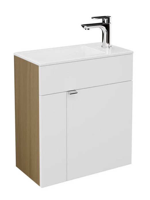 Тумба с раковиной Sanflor Лато 50 подвесная, дуб винченца