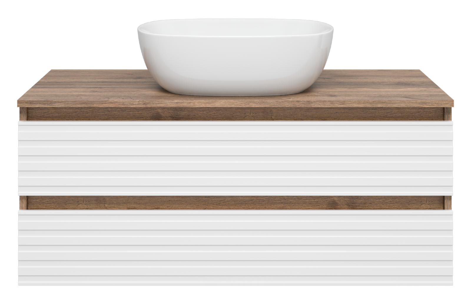 Тумба с раковиной Brevita Dakota 100 подвесная, белый