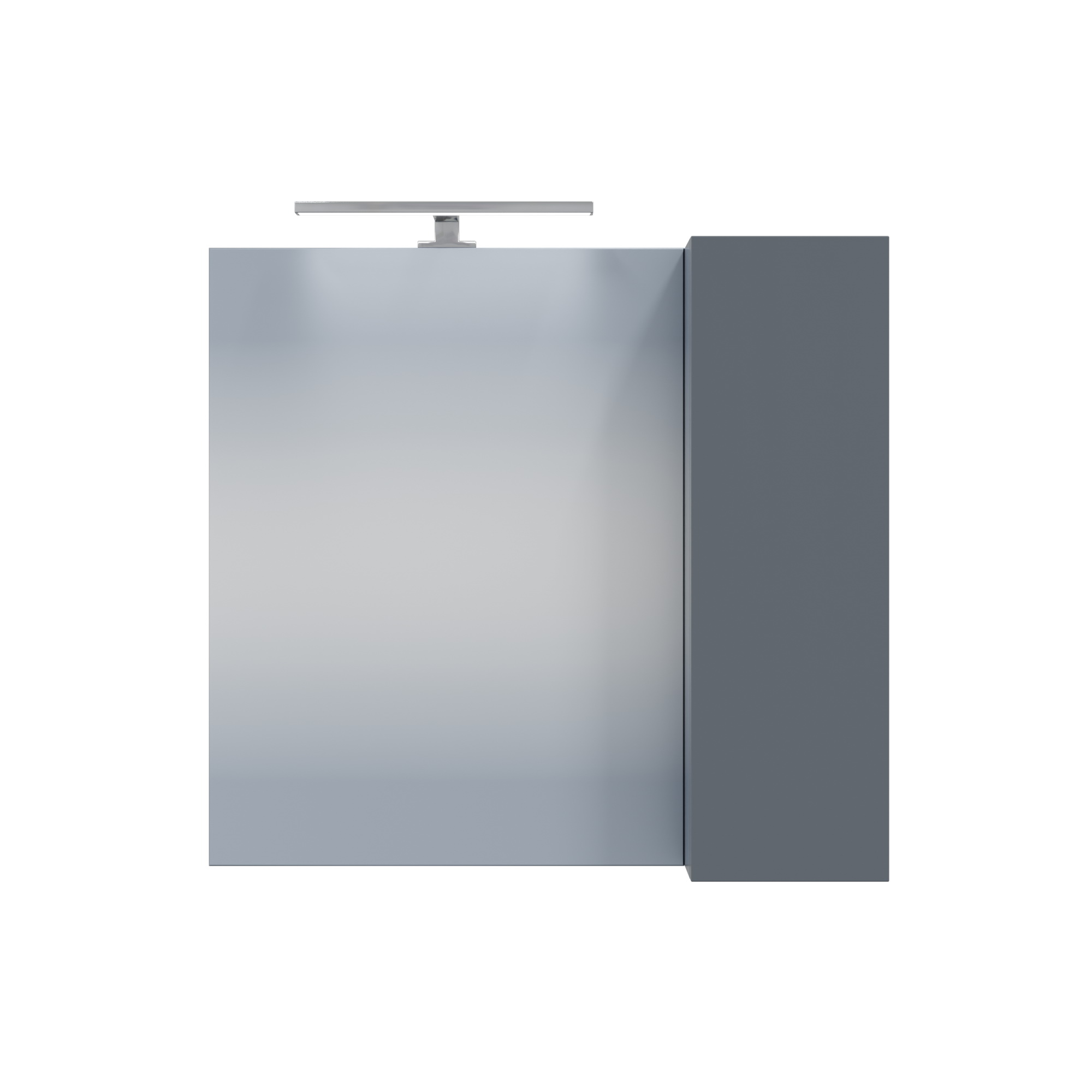 Зеркало-шкаф Санта Антарес 70 R свет, графит матовый