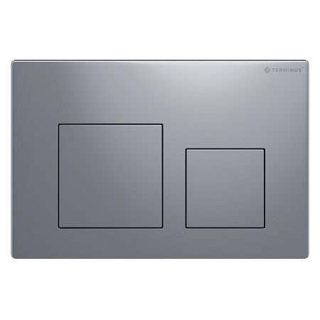 Клавиша смыва для инсталляции Terminus Classic кнопка квадрат, цвет хром