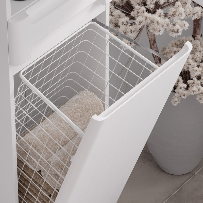 Пенал EQUIL Nice 40 напольный L/R белый