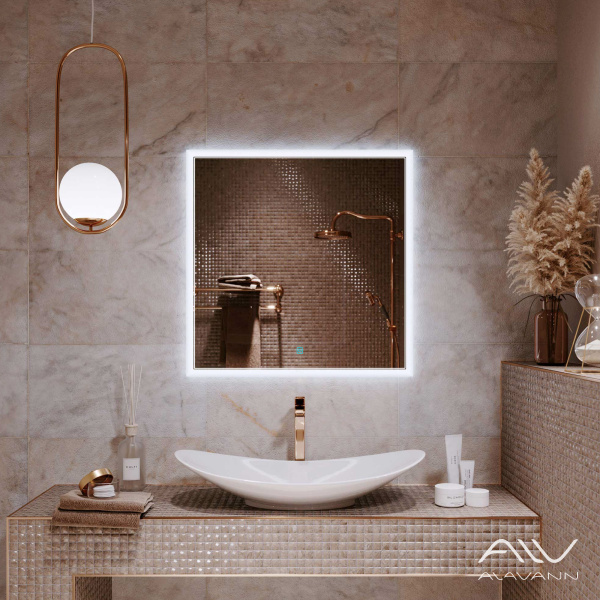 Зеркало Alavann Emma 80 свет, антизапотевание, сенсор