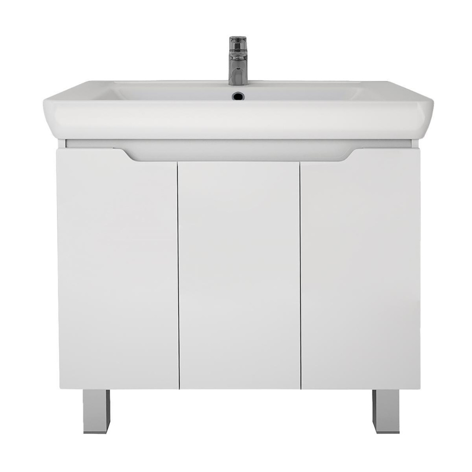 Тумба с раковиной напольная Dreja Q Plus (D) 80 см, белый