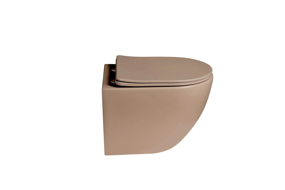 Унитаз SantiLine SL-5102 подвесной, с микролифтом, коричневый матовый от магазина Vanna-Vanna.ru!