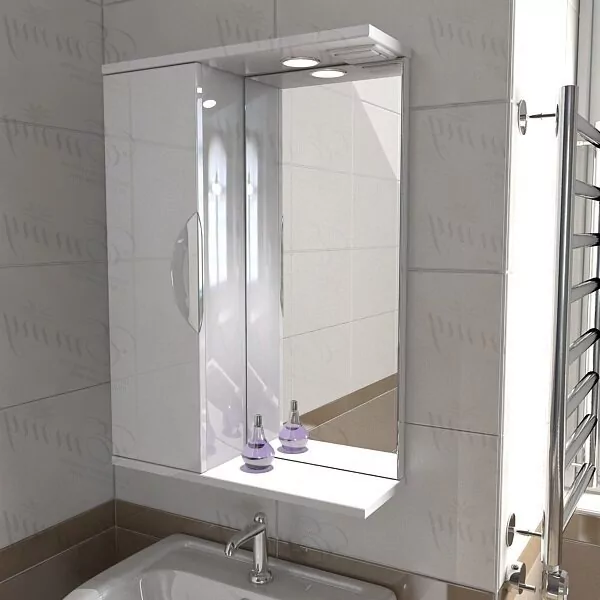 Зеркало-шкаф Emmy Милли 65 L свет, белый