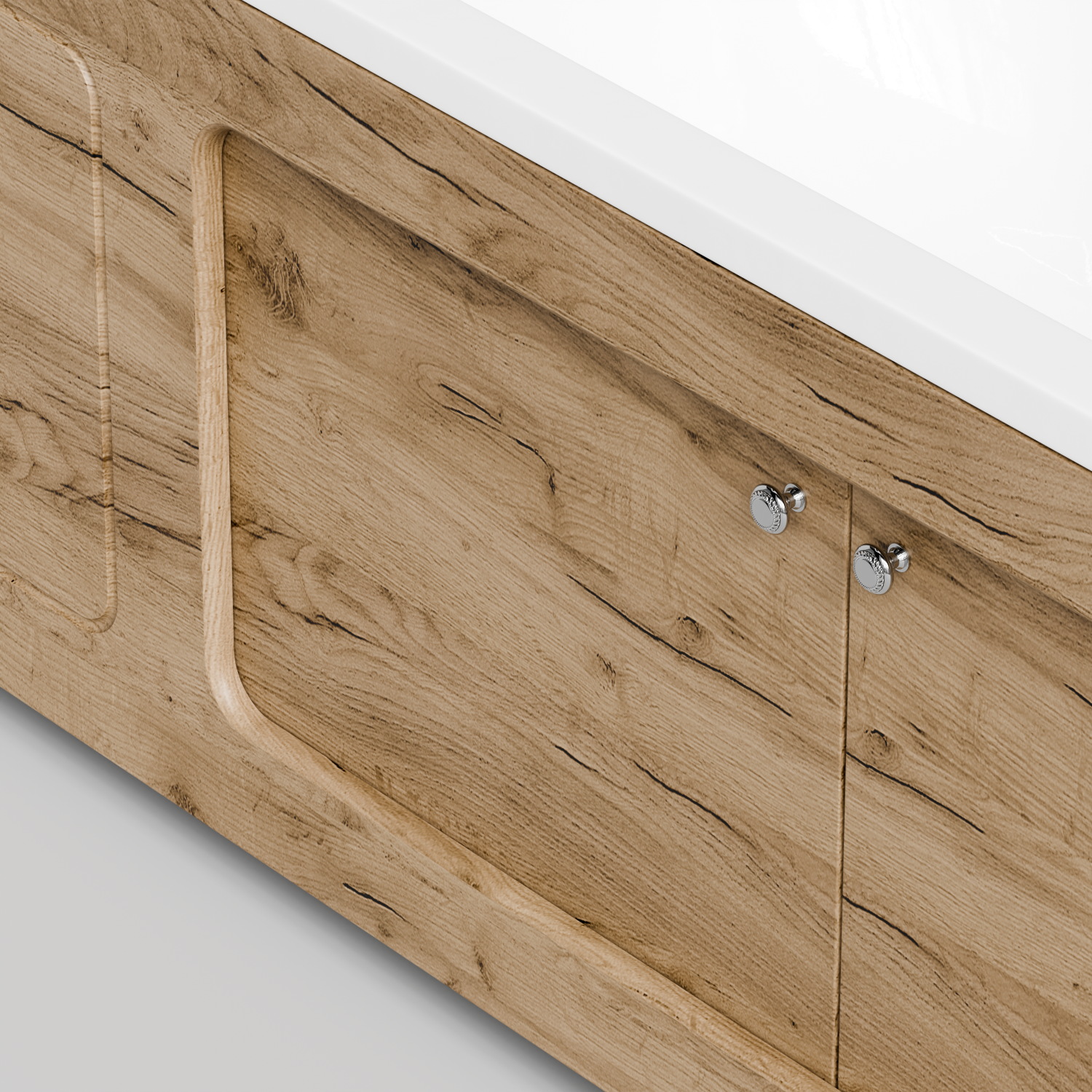 Экран под ванну Vod-ok Лидер 180 раздвижной Дуб Тортуга