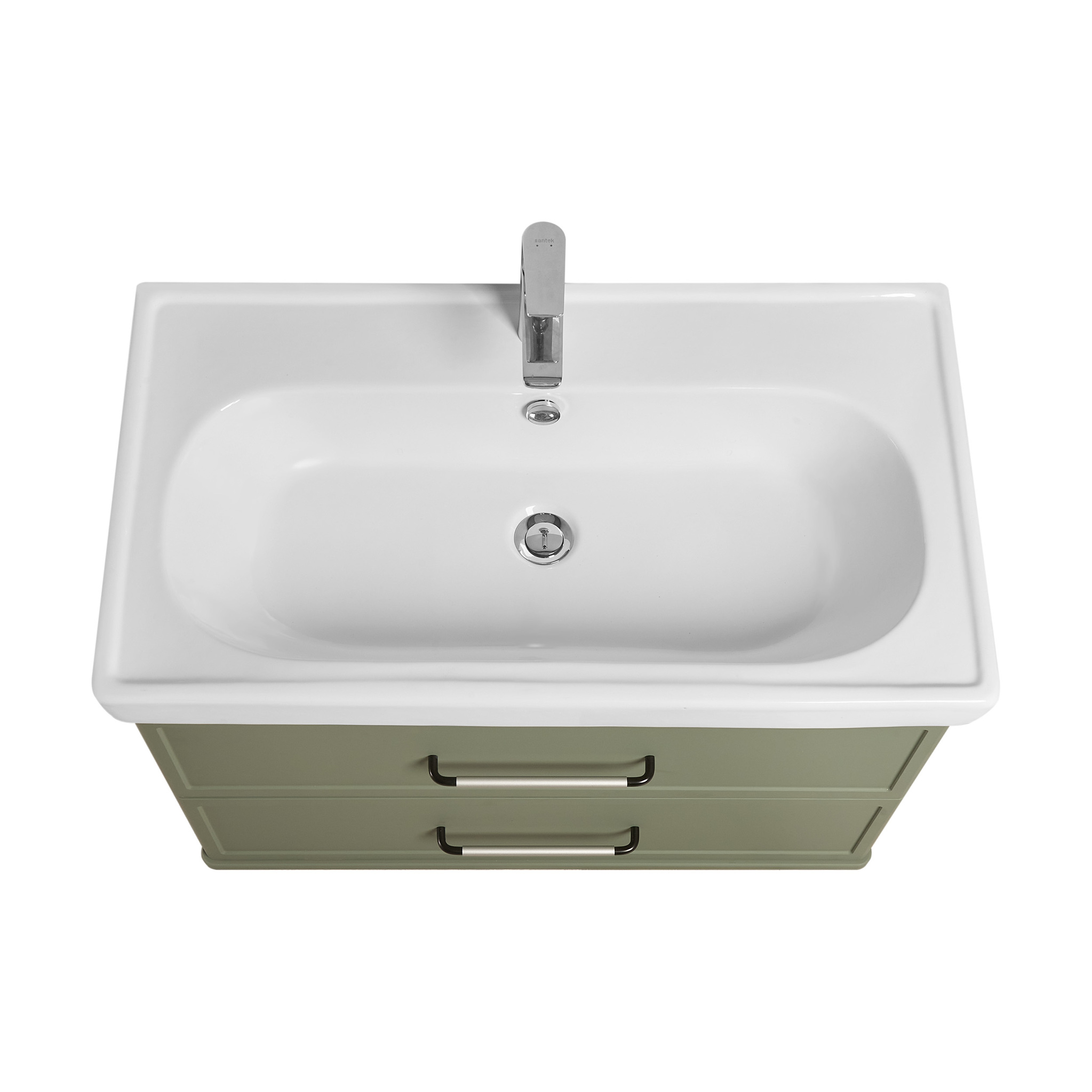 Тумба Aquaton Нео-Классика с раковиной Нео-Классика 85 подвесная, зеленый