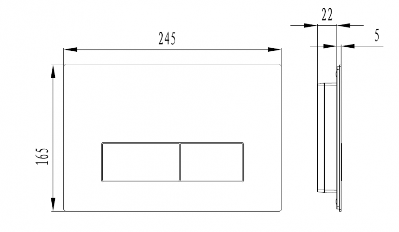 Кнопка смыва Esbano MTP-21ST