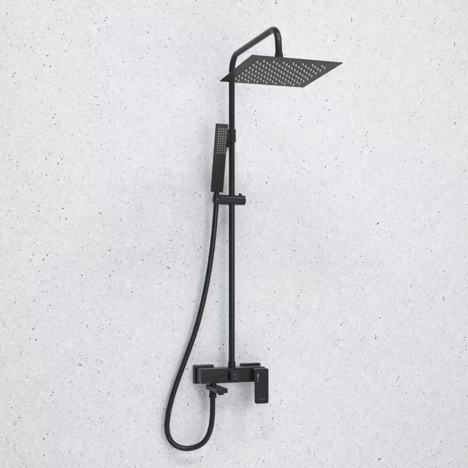 Душевая стойка WasserKraft A277.255.218.BM черный Soft-touch