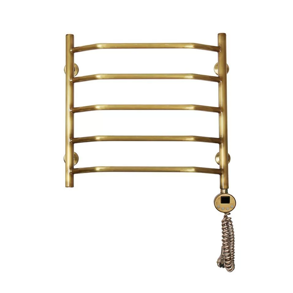 Полотенцесушитель электрический Domoterm Лаура П5 500x500 АБР ER правый, античная бронза