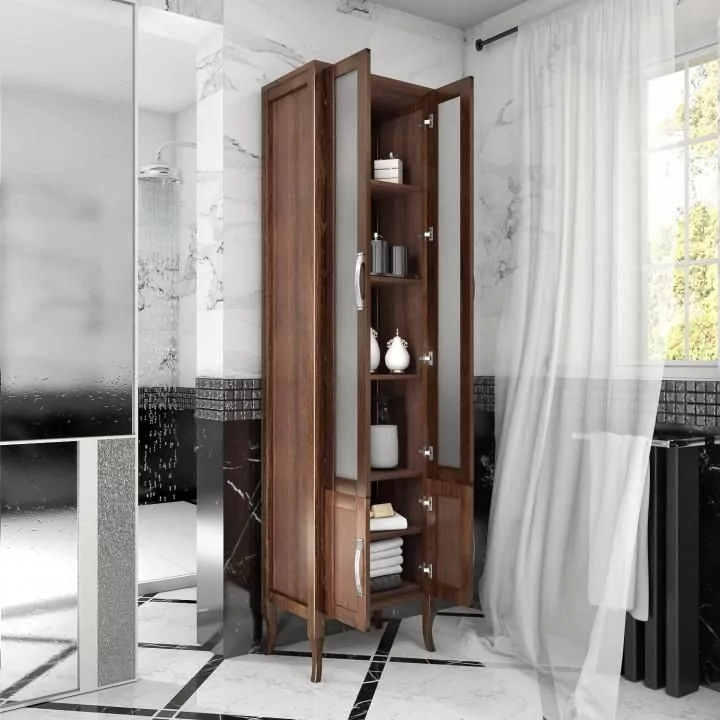 Пенал Opadiris Мираж 50 двустворчатый светлый орех