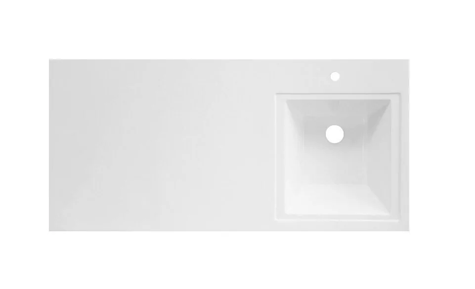 Тумба c раковиной Bellezza Олиссия 100 R напольная 1 дверь серый матовый