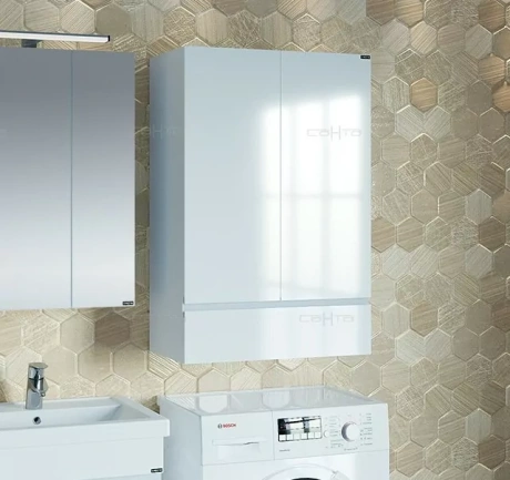 Шкаф навесной Санта Марс 60 с ящиком, белый