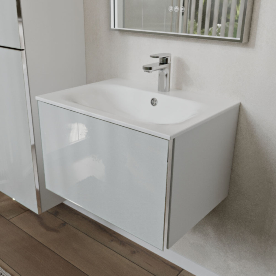 Тумба с раковиной подвесная (60 см) Terminus Vega VEG10601900301OSL, белый