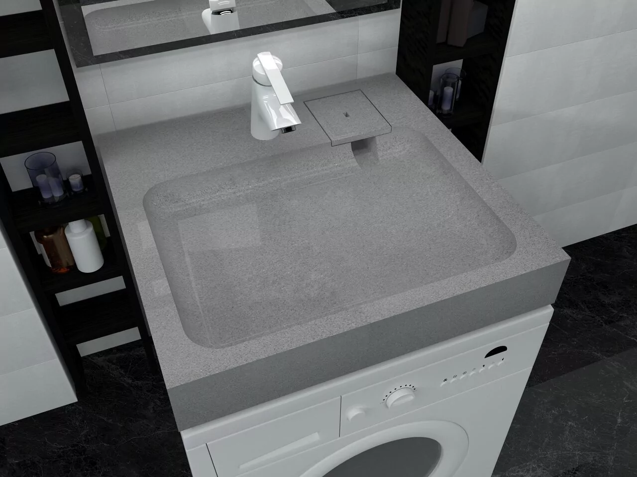 Раковина Stella Polar Солярис 60х60 серая