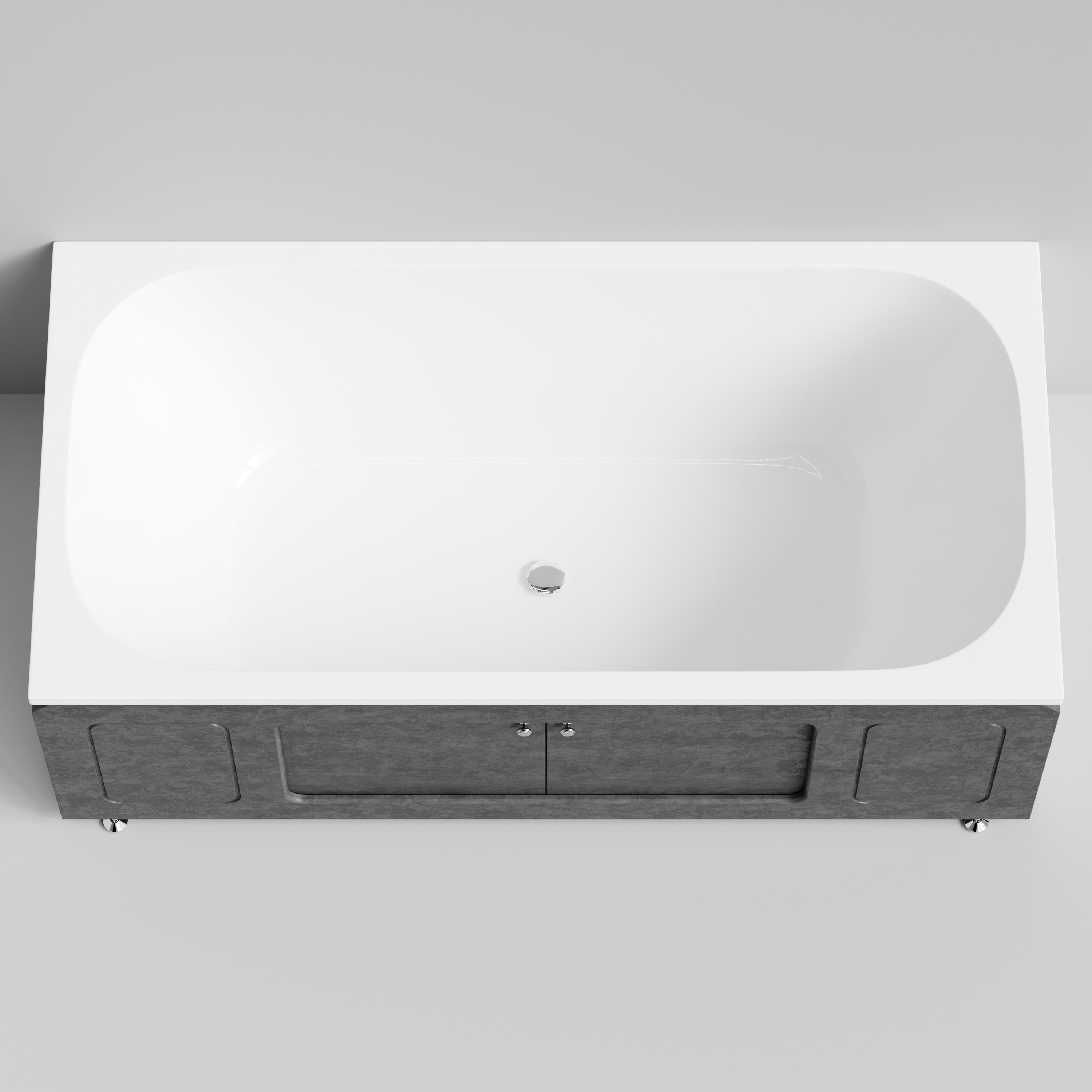 Экран под ванну Vod-ok Лидер 170 раздвижной Серый камень