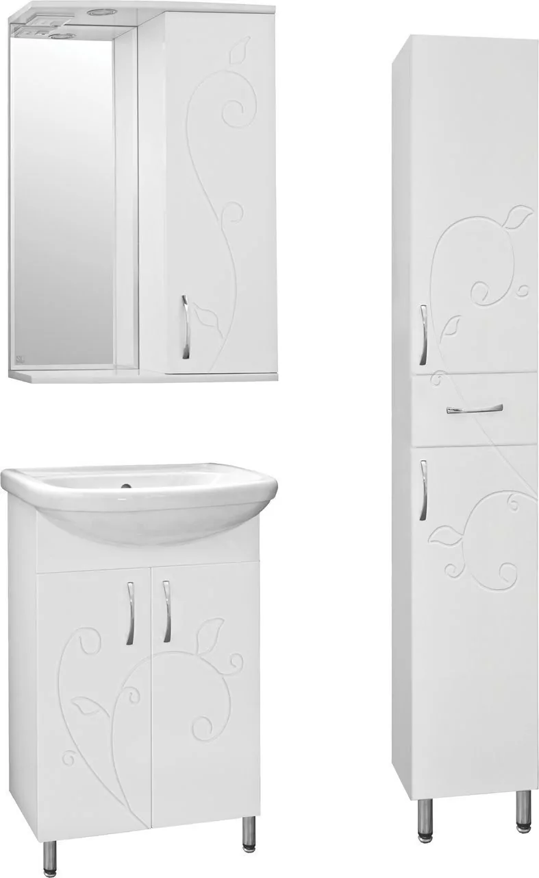 Пенал Style Line Эко Фьюжн 36 R напольный, белый